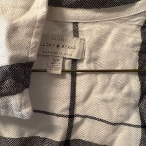 Lucky Brand Monochrome Checkered Shirt